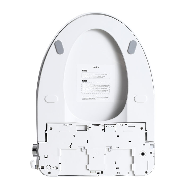 Bidet intelligent avec bouton latéral - température du siège réglable, réglage de l'eau, autonettoyage de la buse, options de lavage multiples, affichage numérique et configuration de la rénovation de la salle de bain