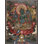 Art mural peint à la main Tara «Swift Compassion» Thangka - H 24 po x l 18 po avec détails or 24 carats