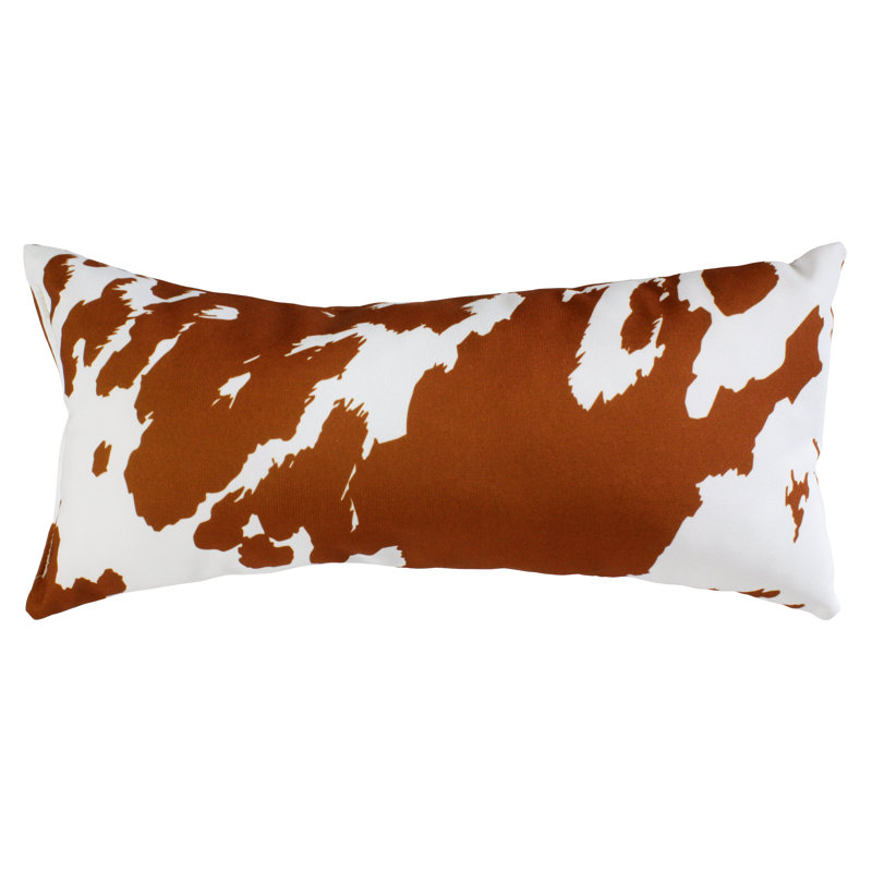 Animal Print Reversible Throw Pillow, Tan