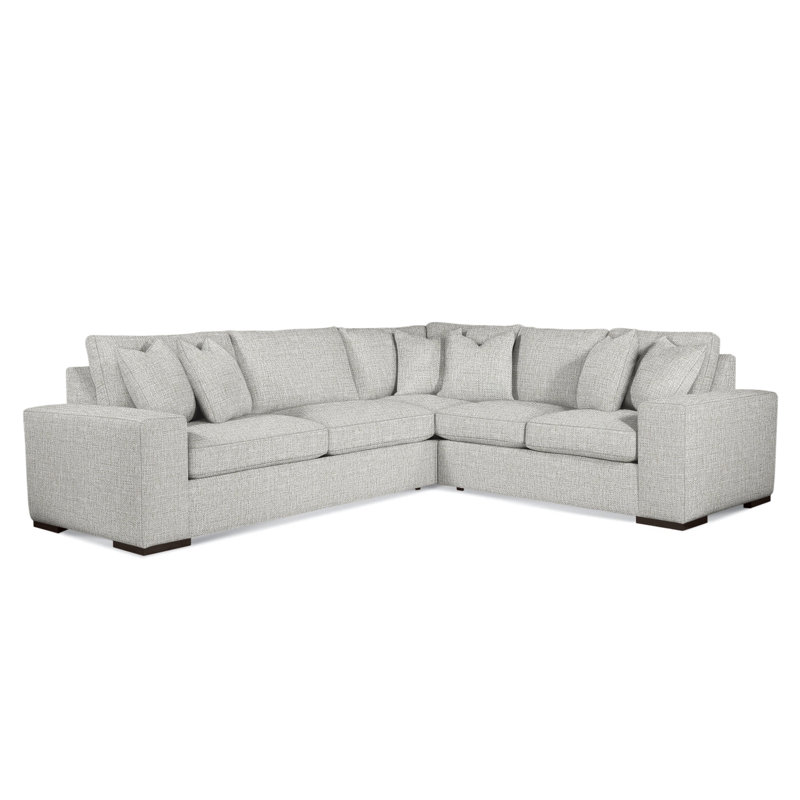 Canapé modulaire Memphis, Café, Orienté à droite, Rayures bleues / beiges 0209-61