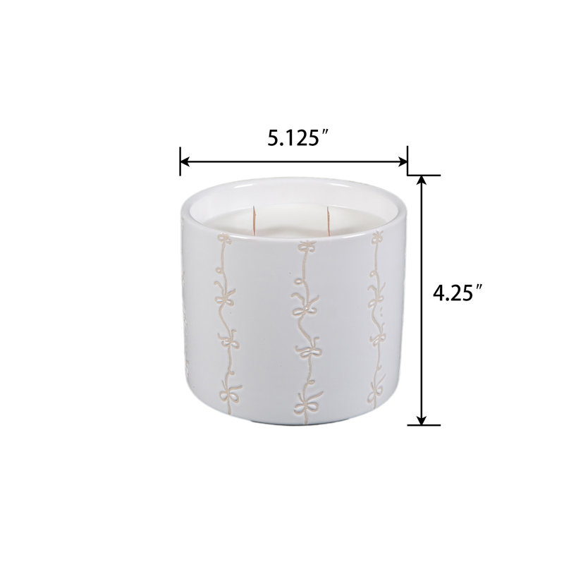 Bougie ruban en céramique 5,13 po (18,5 oz)