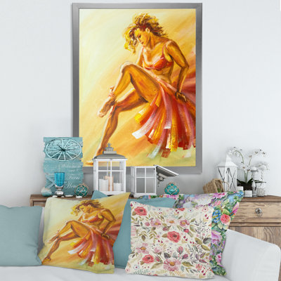 Danseur de flamenco chaleureux - peinture sur toile