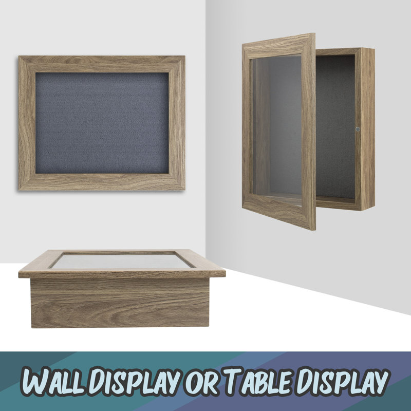 Heyburn Matte Shadow Box Picture Frame, Light Brown