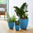Dayton Traditional Recycled Plastic Indoor/Outdoor Planter with Attached Saucer-1626228657-1626228659