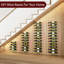 12 Bottle Metal Wall Wine Holder, Gold