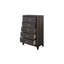 Ensemble de chambre à coucher avec lit plateforme en bois nickel nickelé 4 et 2 Rodelfo-767999447