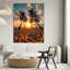 Art mural tropical en verre trempé Sunset-130113910