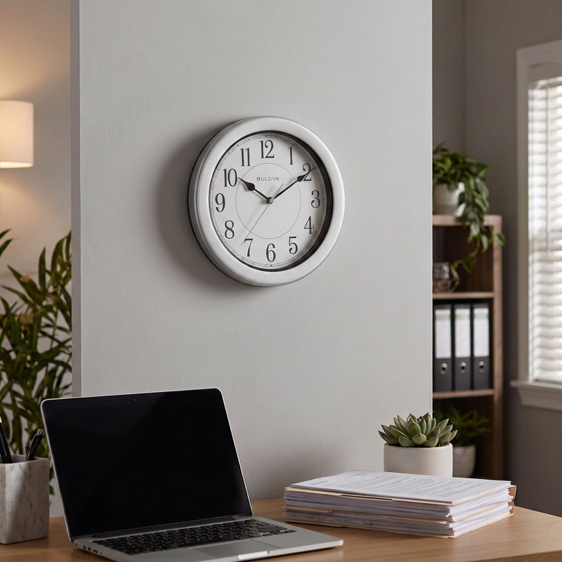 Bulova Aries 8.5" Wall Clock, C5013