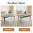 55.1'' Round Dining Table Set, Modern Kitchen Table For 4-6 Person, Steel Legs, Pedestal Dining Set With Dining Chair, Saving Space-115296623-115296624-122499344