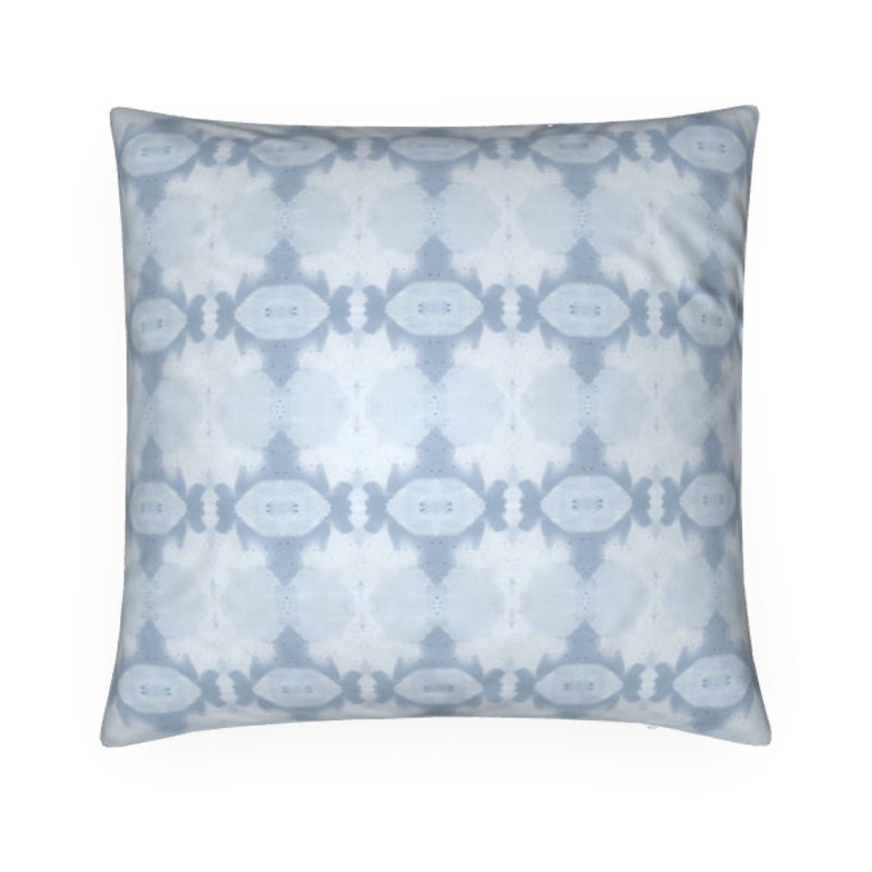 Sweet Gum Square Pillow Cover & Insert, 22"H x 22"W, Sky Blue Abstract