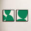 Green Ink. Set Of 2 Painting by Lee Lessem-1183783592-1183783575