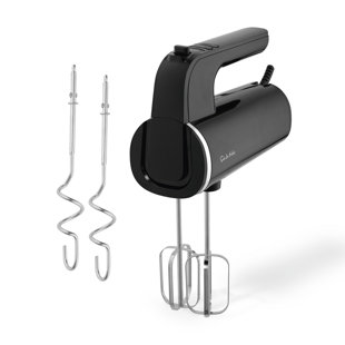 Sur La Table SLT12011BLK Core Digital Hand Mixer with 2 Stainless Steel Beaters, 5 Speed Settings and Turbo Function, Digital Controls, Easy to Clean, 500W, Black