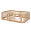 Structure de lit en bois avec clôture-550860512
