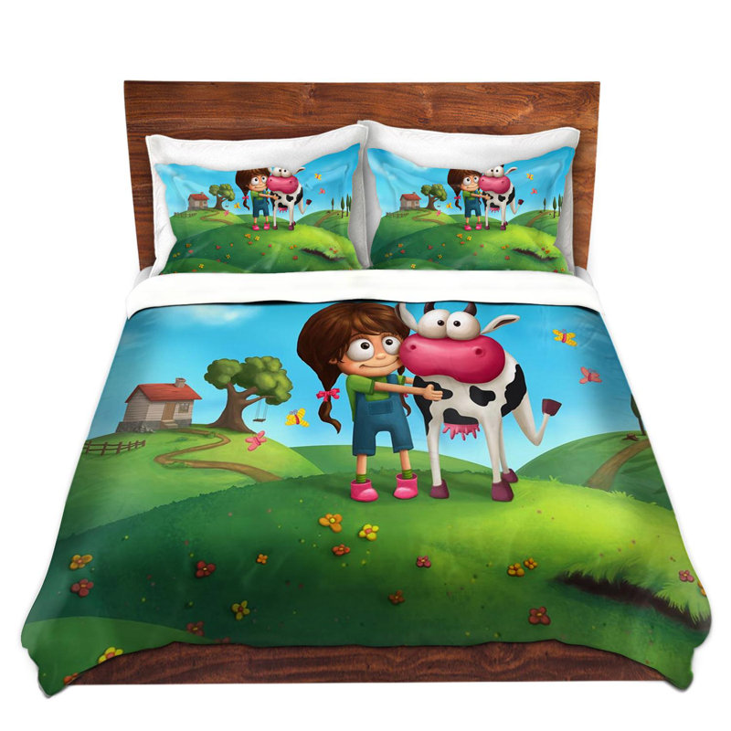  Housses de couette en microfibre Tooshtoosh My Moo Cow, Très grand