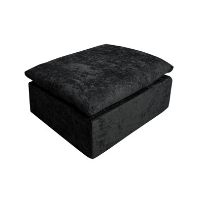 Minimalist Padded Storage Ottoman
