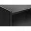 Table d'appoint avec tiroir de rangement et casier ouvert - stratifié noir, H 24 po-173451048