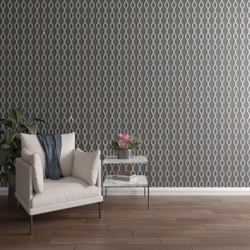 Ensemble de panneaux muraux décoratifs réglables en acrylique Wabash (paquet de 24), H 47 po x l 3 po, Gris