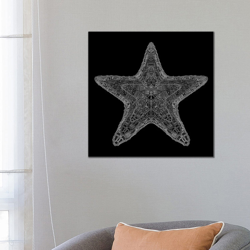 Ornate Starfish by Barruf - Wrapped Canvas Gallery-Wrapped Canvas Giclée, 66.04 cm H x 66.04 cm W x 1.91 cm D