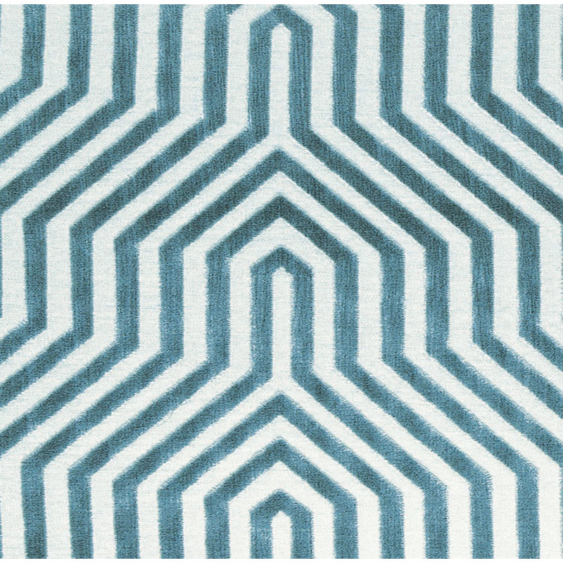 Schumacher x Mary McDonald Vanderbilt Velvet Fabric, Green