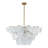 9-Light Layered Handmade Glass Chandelier