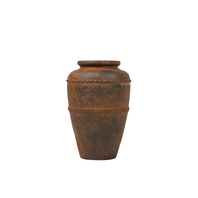 CERAMIC VASE 24X24x40 CM, Brown
