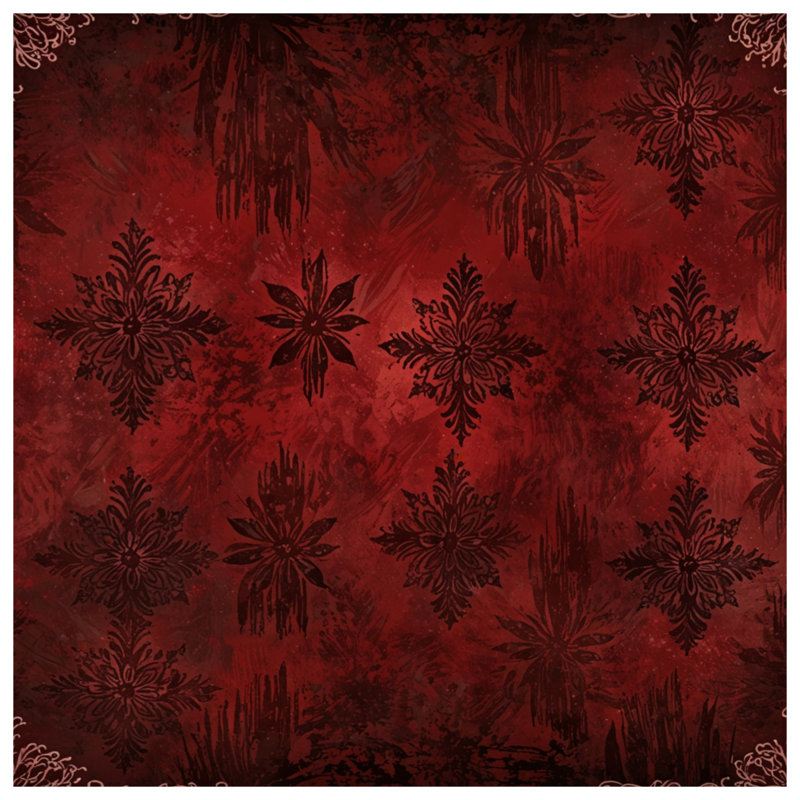 Red Ornate Damask Blankets, 60in W x 80in H