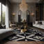 Tapis gris soyeux et moelleux-244218867