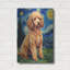  «Poodle Starry Night» par Rich Monet, art mural en métal, 16 po x 24 po-527618209