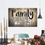 «Family Love Typographie», reproduction sur toile-2079430335