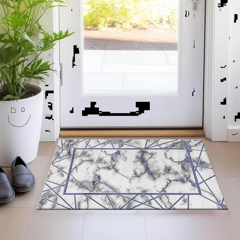 Abstract Area Rug, Rectangle 60 x 110 cm