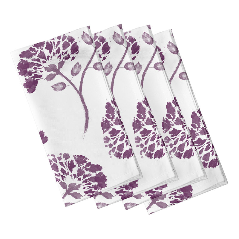 Ensemble de serviettes 4 pièces Gorrell, Mauve
