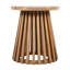 Table d'appoint d'extérieur en bois d'acacia pour le patio, table basse ronde pour la cour arrière, pelouse et balcon-459400092