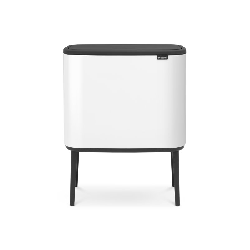 Brabantia Bo Touch 11 + 23 Litre Bin, White