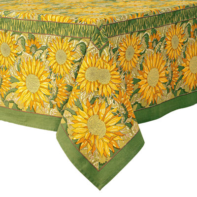 Sunflower Handmade Floral Tablecloth