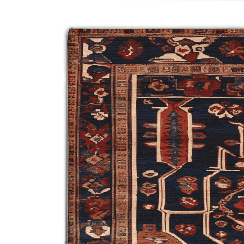 Tapis turc intérieur et extérieur noir, Rectangulaire 8 pi x 10 pi