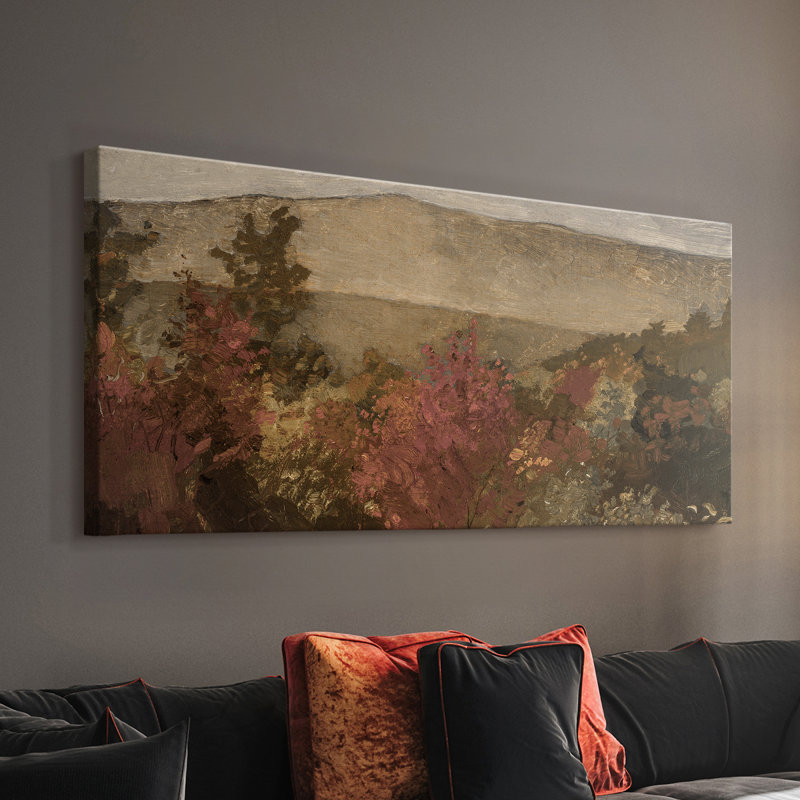 Série paysage - DCCL XXV - Toile tendue avec châssis - Prêt à être accroché, H 24 po x l 48 po