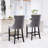 Upholstered Counter Stool with Solid Wood Frame-724752140-724752149
