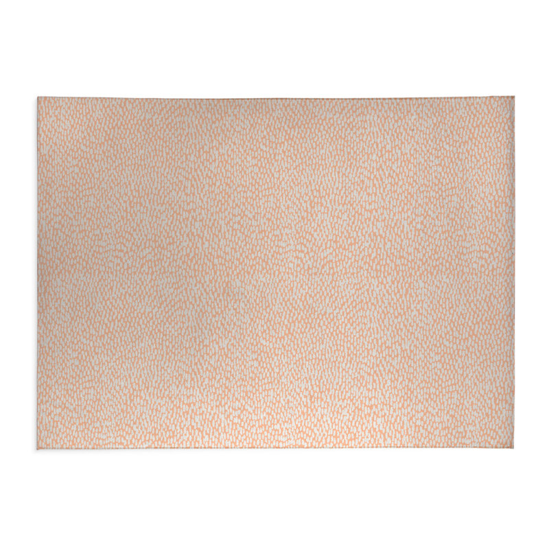Tapis de bureau léger Twinkle Splat, L 3 pi x L 2 pi, Pêche