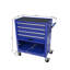 Boîte à outils 24,4 po, bleu. Rangement en métal pour atelier, garage, magasin.