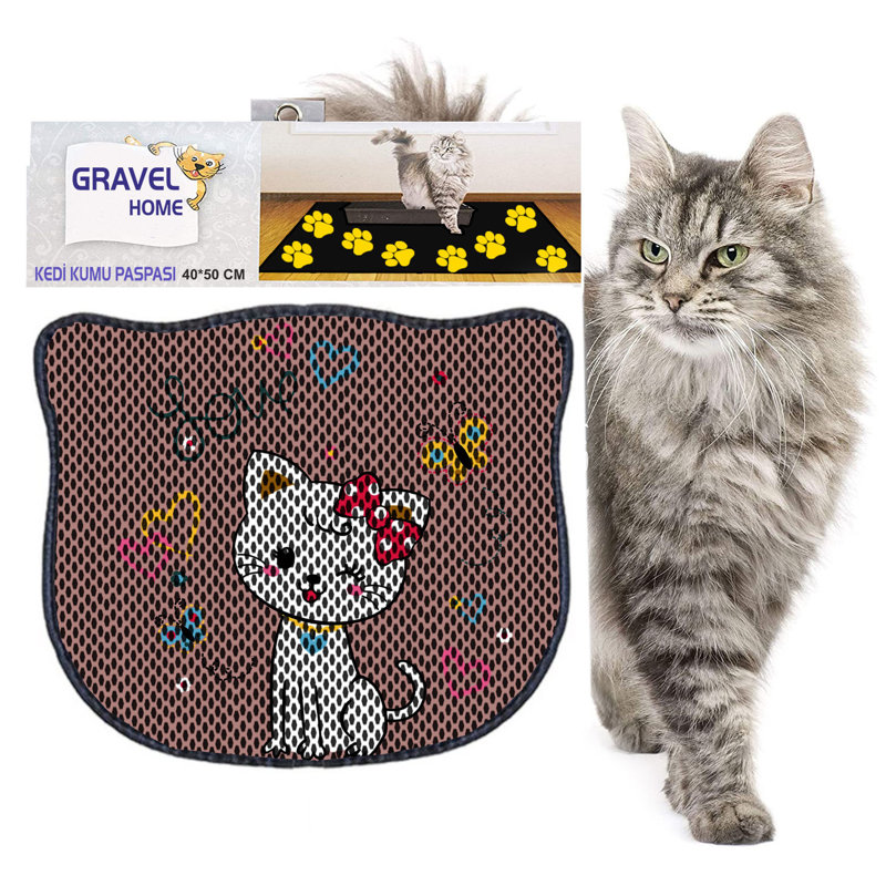 Durable Cat Litter Mat, 15.7 x 19.7 inches | 50% PVC / 50% Polyester, Machine Washable & Vacuum Friendly | Perfect for Easy Cleanup, Non-Slip Design to Keep Your Home Clean & Fresh, Ideal for Pet Owners