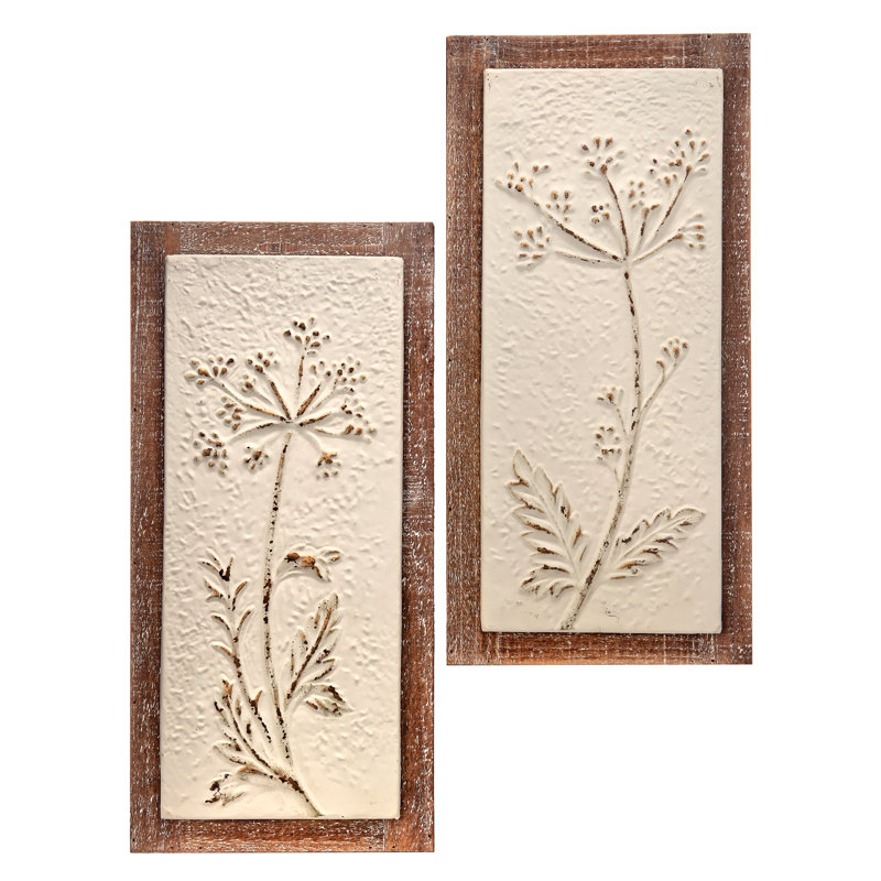 Ensemble de 2 plaques de décoration murale