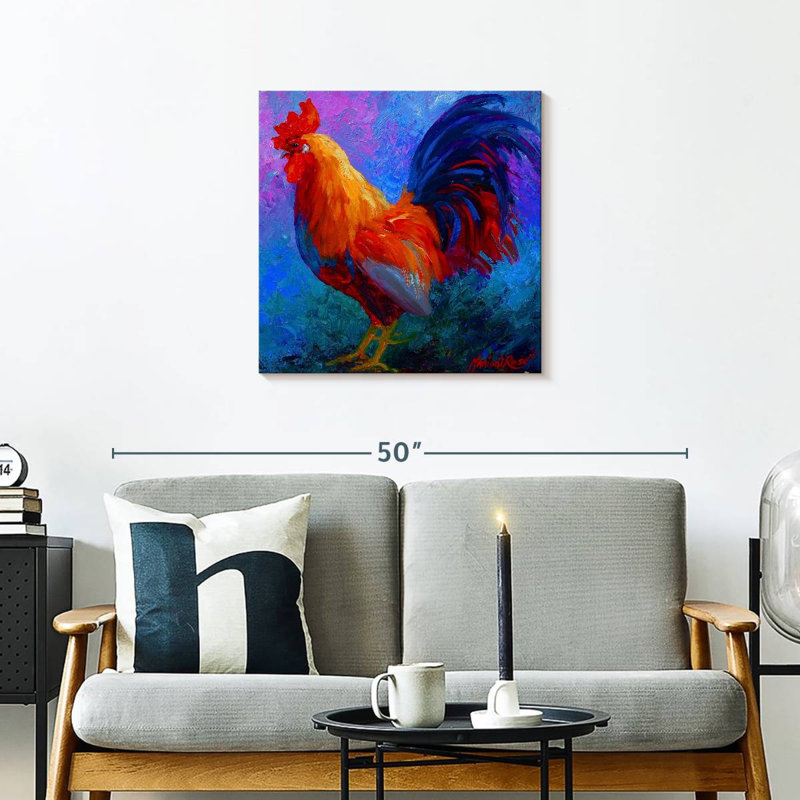 Brampt Rooster Bob, 24" H x 24" W