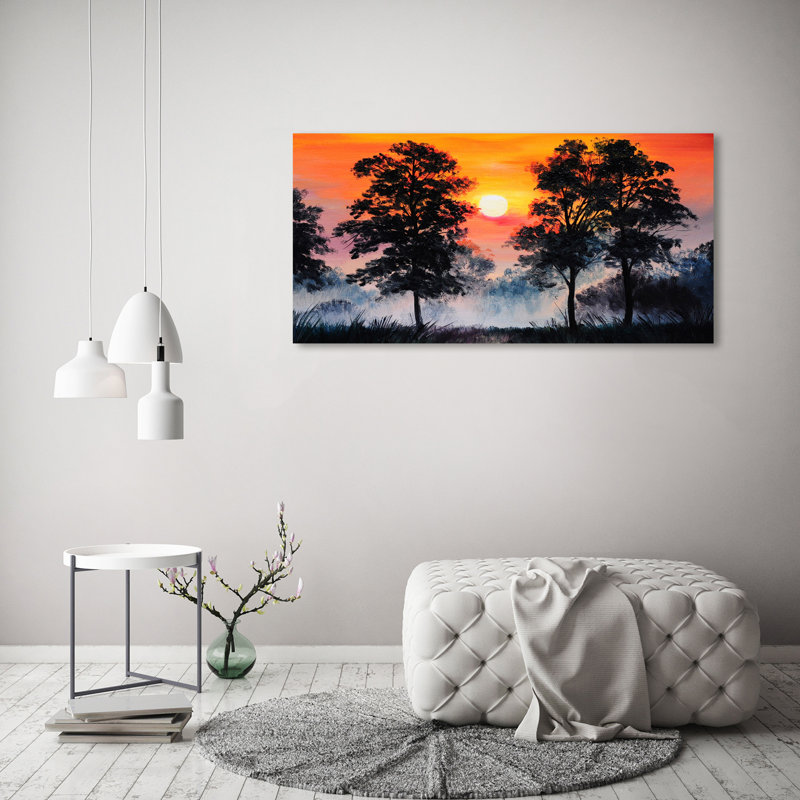 Sunset Forest - Wrapped Canvas Print