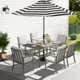 Willesden Rectangular Aluminum Dining Set with Cushions