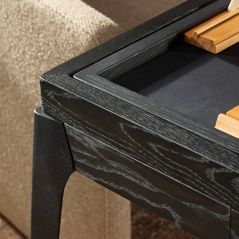 Mahjong Table-Ebonized Oak, Ebonized Oak