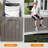 Modern Depo 80 Gallons Water Resistant Polypropylene(PP) Lockable Deck Box-96965754