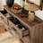 Rustic Brown 6 Drawers Double Dresser-595029733