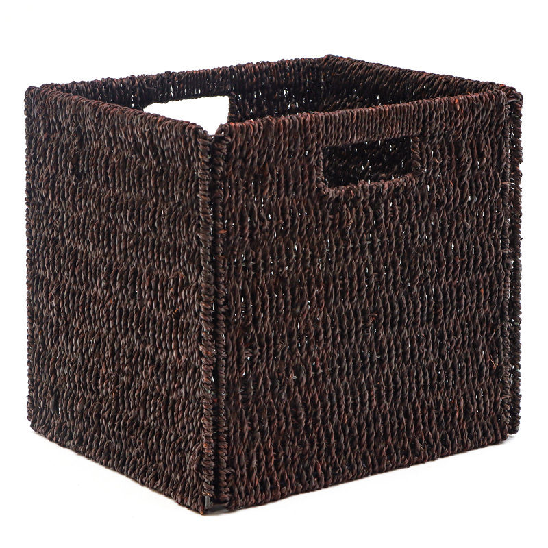 Bay Isle Home™ Wicker Decorative Basket, Dark Brown
