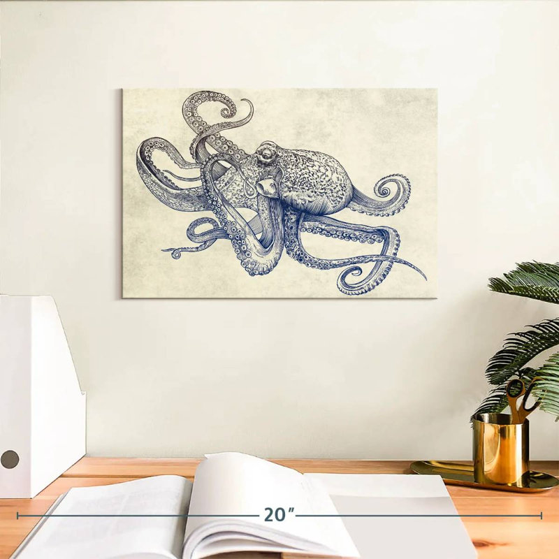Octoflow, 8" H x 12" W