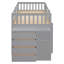 Lit escamotable avec système de levage et de bureau hydraulique, style moderne, peu encombrant-1897656915-1897656914